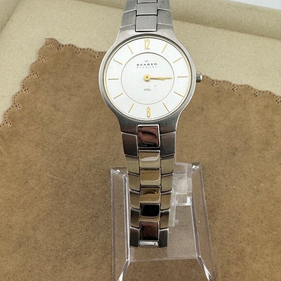 Skagen of Denmark Vintage Stainless Steel Link Bracelet Stainless Steel Watch main image 9